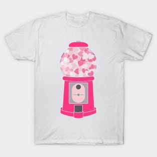 Heart Gumball Machine Design T-Shirt